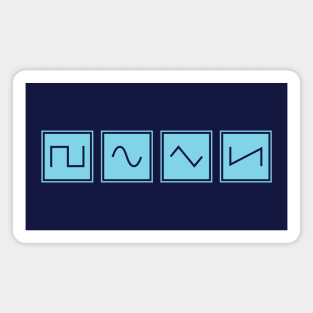 Synthesizer Waveforms Blue Magnet